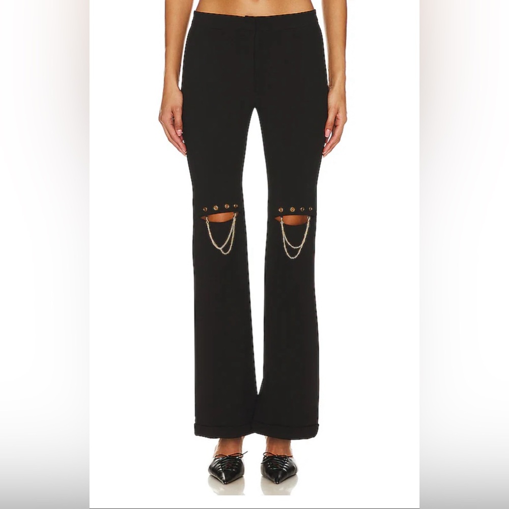NWT Knee Slit Chain Link Pants - Zemeta
